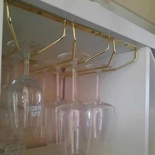 4PCS 106 Inch Wine Glass Rack - Stainless Steel Stemware Holder
