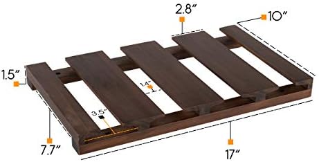 Rustic State 4 Sectional Wine Glass Holder - Chestnut Stained