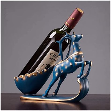 ALDEPO Elk Wine Rack Resin Countertop Decor Painted Butterfly