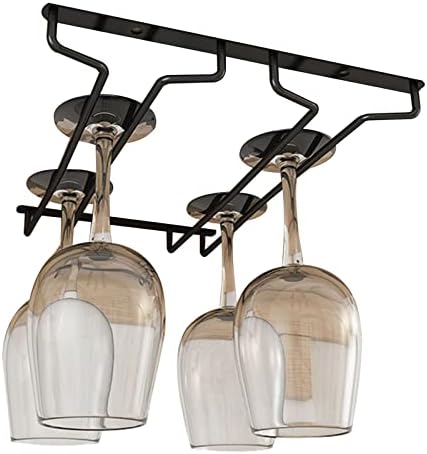 V3VOGUE 2 Row Stemware Holder Freestanding Wine Glass Rack