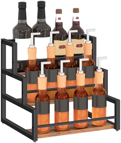 HOOBRO 3-Tier Coffee Syrup Rack Organizer