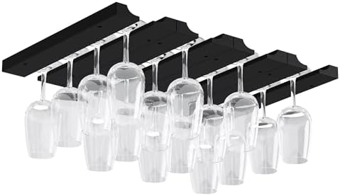 Rustic State Vigo 4 Sectional Adjustable Stemware Rack
