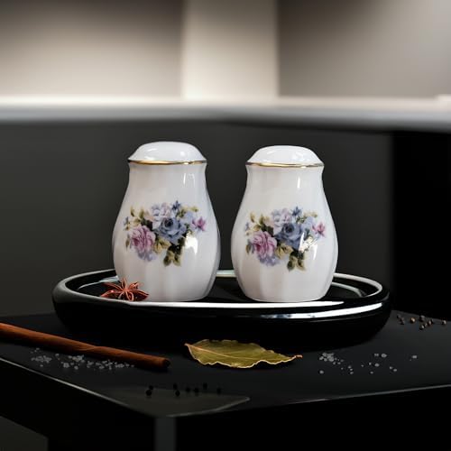 Lynns Paradise Serafina Floral Salt Pepper Shakers Set of 2