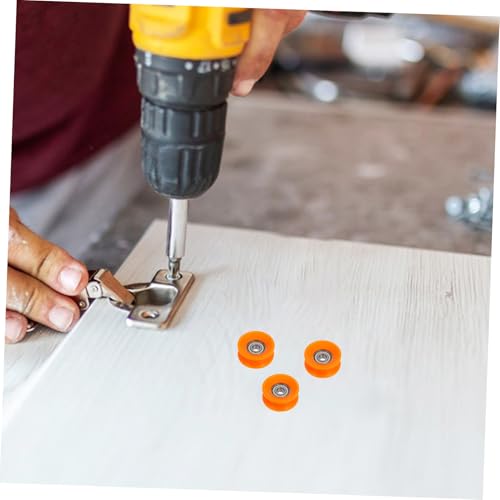 5 Pcs U Groove Nylon Sliding Door Rollers with Steel Bearings