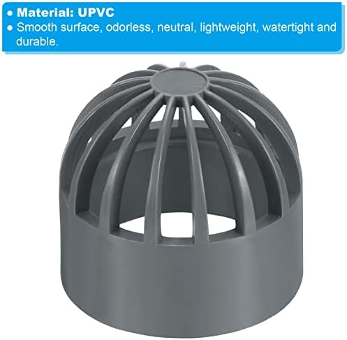 PATIKIL 40mm ID PVC Drain Grate Cover Gray