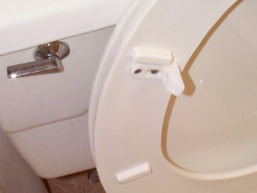 COMPAC HOME Safe-T-Bumpers - Toilet Seat Stabilizers 2 Count White
