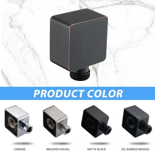 Wall Supply Elbow for Handshower Brass Square Mount Hose Connector G12