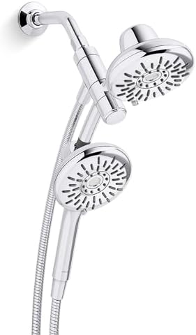 KOHLER Freespin Bellerose 3-Spray Dual Wall Mount Shower Head