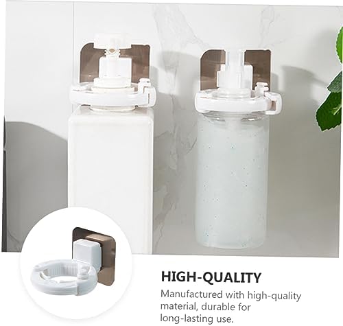 PRETYZOOM 3Pcs Adhesive Wall Mounted Shower Gel Holders