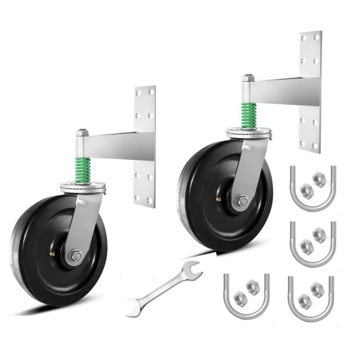 Liberoll Heavy Duty Gate Caster 8 Inch 2Pcs 1400lbs