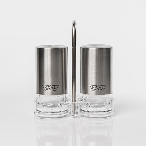 KSL Original Glass Salt Pepper Shaker Set