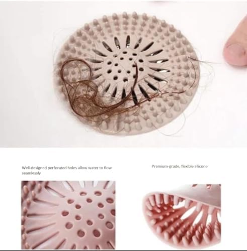 Silicone Hair Catcher 5 Pack - Universal Drain Cover