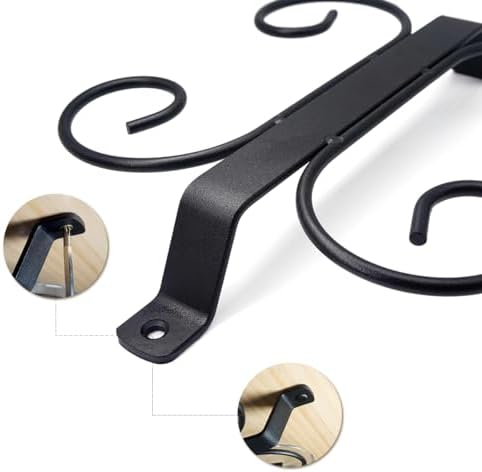 GeLive 9-inch Stemware Rack with 4 Hooks for Kitchen Bar RV