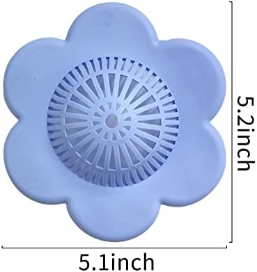 Wild Tribe 4 Pack Drain Strainer with Suction Cups Hair Catchers