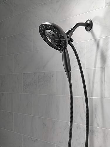 Delta H2Okinetic Dual Shower Head with Handheld Matte Black