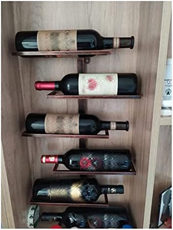 ALDEPO Wall-Mounted Wine Rack 6 Bottles Bronze