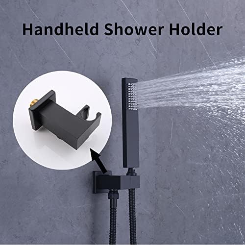 AYIVG Adjustable Shower Head Holder Bracket Black Finish