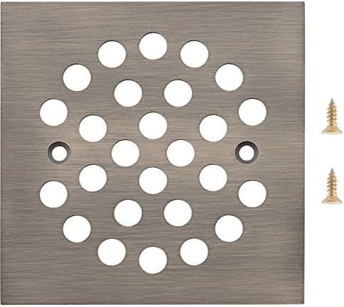 Square 4-14 Inch Screw-in Shower Drain Cover Replacement 1