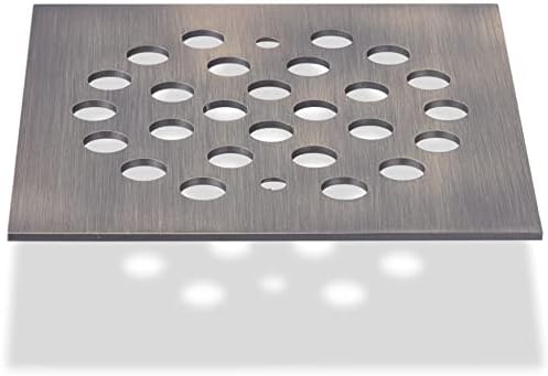 Bropury Square 4-14 Inch Shower Drain Cover Brushed Nickel