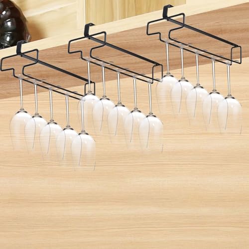 4 Pcs Wine Glass Holder Stemware Rack for Kitchen