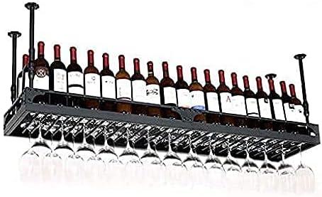 Vintage Wall Mounted Wine Rack Iron Art