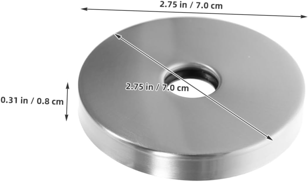 Gadpiparty 2 Pcs Stainless Steel Shower Flange Covers 1