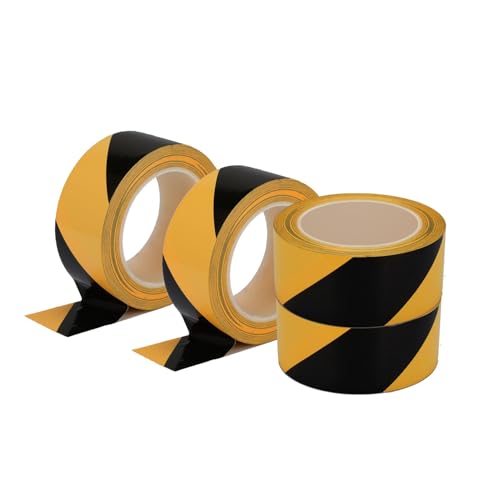 LeaGerous Safety Stripe Tape Yellow Black 2x36 Yards