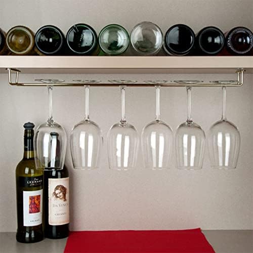 TrueCraftware 24-Inch Brass Wine Glass Rack Set of 2