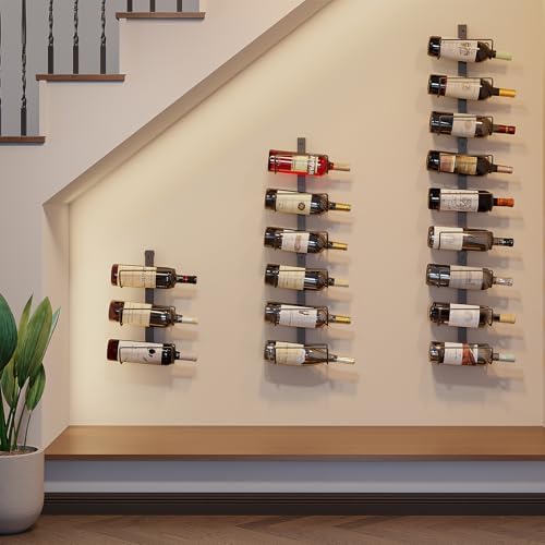 Sonyabecca 9 Bottle Wall Wine Rack - Detachable Sturdy and Versatile