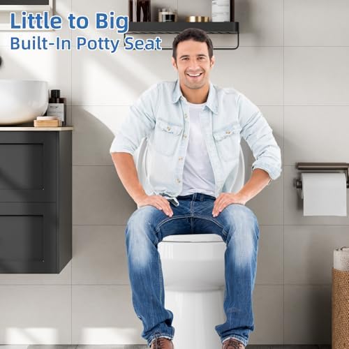 GAOMON Round Toilet Seat with Toddler Seat 1