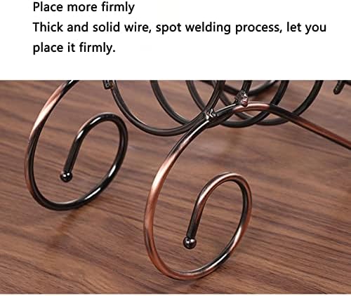 JUSHZ Iron Wine Rack with Strong Base and Elegant Design