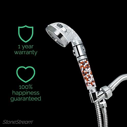 StoneStream EcoPower Handheld Shower Head with 3 Spray Settings