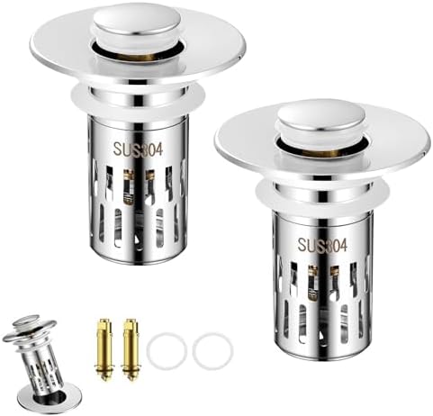Lexoyes Pop Up Drain Stopper for Bathroom Sink