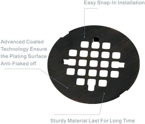 HIDROP 4-14 Bronze Snap-in Drain Cover