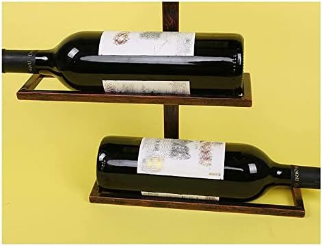 ALDEPO Wall-Mounted Wine Rack 6 Bottles Bronze
