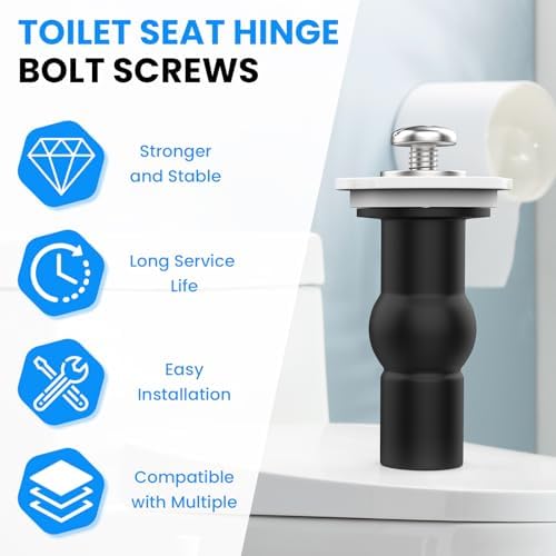 SDTC Tech 6 Pack Toilet Seat Hinge Screws