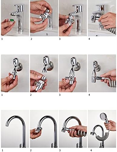 FJYDM Hand Held Shower Head Tub Attachment for Faucet