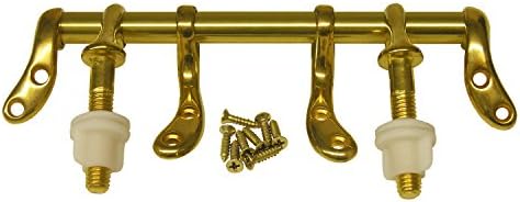 LASCO 14-1053 Brass Toilet Seat Hinge with Screws