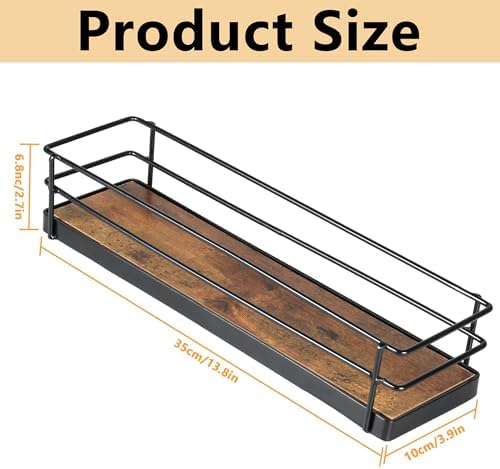 Alyoen Coffee Syrup Rack Organizer 4 Bottles