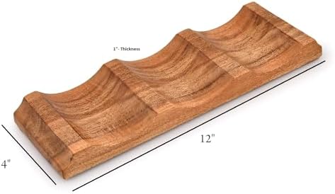EDHAS Acacia Wood Tabletop Wine Rack Holder