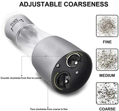 sdneNest 2 in 1 Salt and Pepper Grinder Set