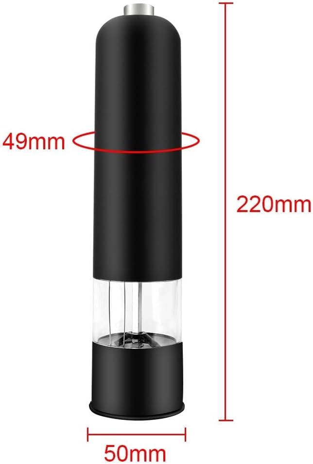 Electric Spice Grinder With LED Light Salt and Pepper Shaker Set