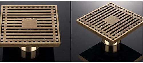 Square Floor Waste Grate in Antique Bronze or Chrome