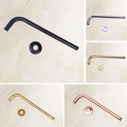Gold Black Antique Brass Shower Arm 12 Inch Extension Pipe