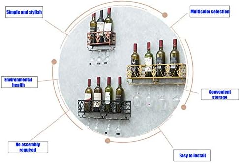 Iron Art Wall-Mounted Wine Racks Glass Holder 50Cm10Cm