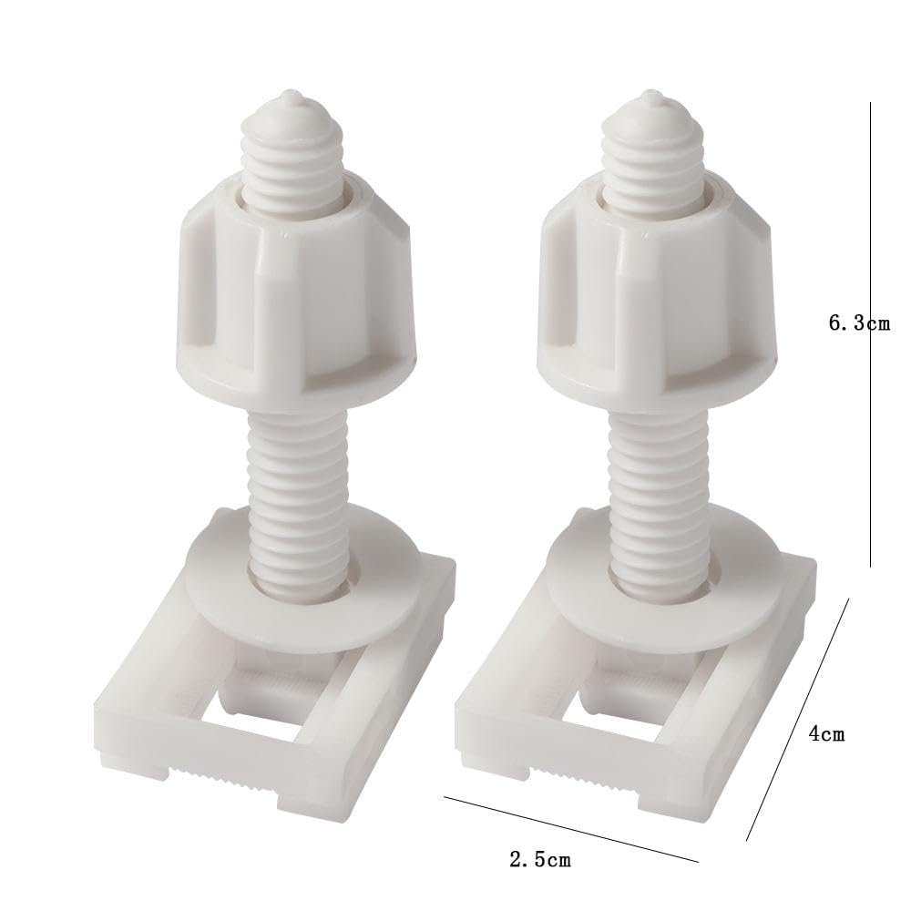 Pokinge 10pcs Toilet Seat Hinges and Screws