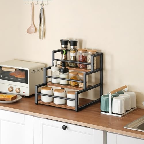 HOOBRO 3-Tier Coffee Syrup Rack Organizer