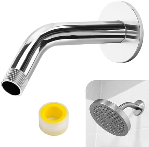 AccEncyc 6 Inch Stainless Steel Shower Arm Flange