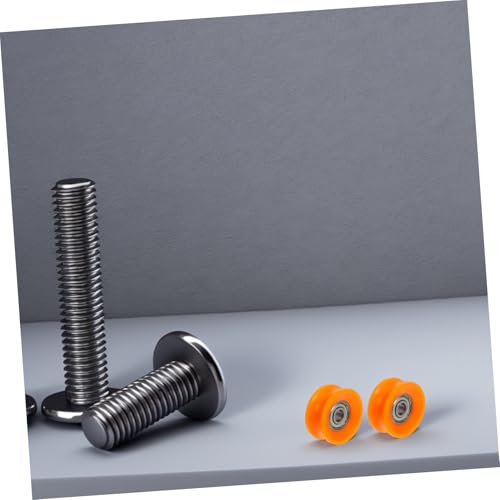 5 Pcs U Groove Nylon Sliding Door Rollers with Steel Bearings