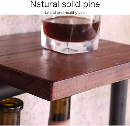 Industrial Wine Rack With Lamp For Bar And Home